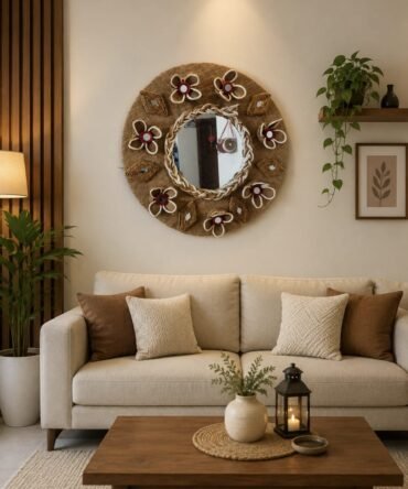 rattan wall decor