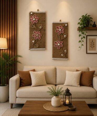 Flower vas wall decor